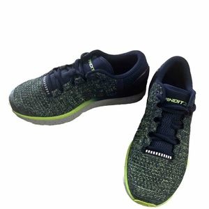 Under Armour Charged Bandit 3 Running Boys' Mesh NAVY GREEN 1295957- 411 7Y